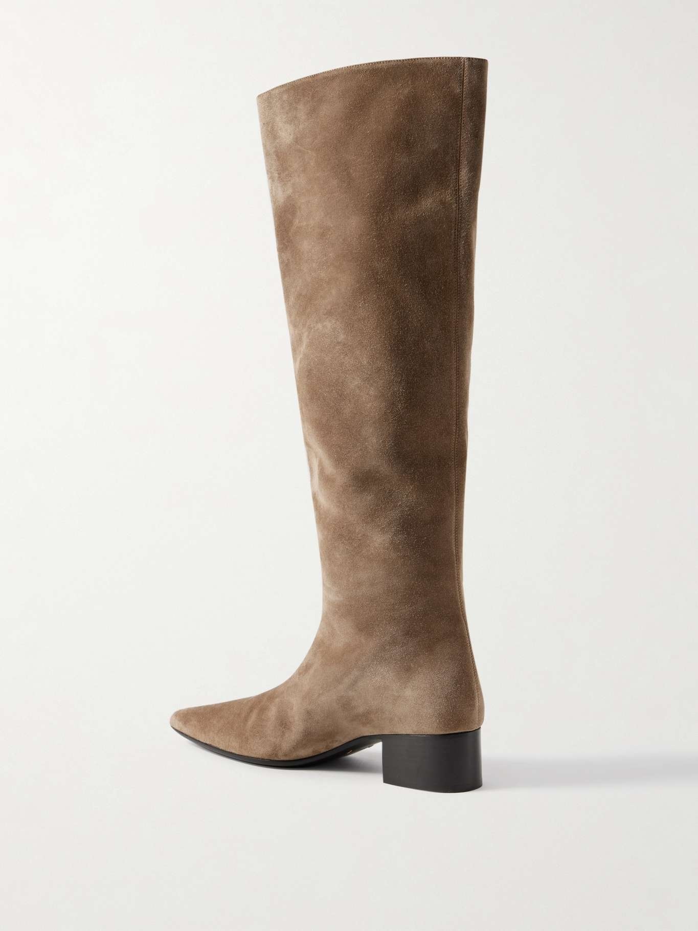 Andee suede knee boots Taupe - 3