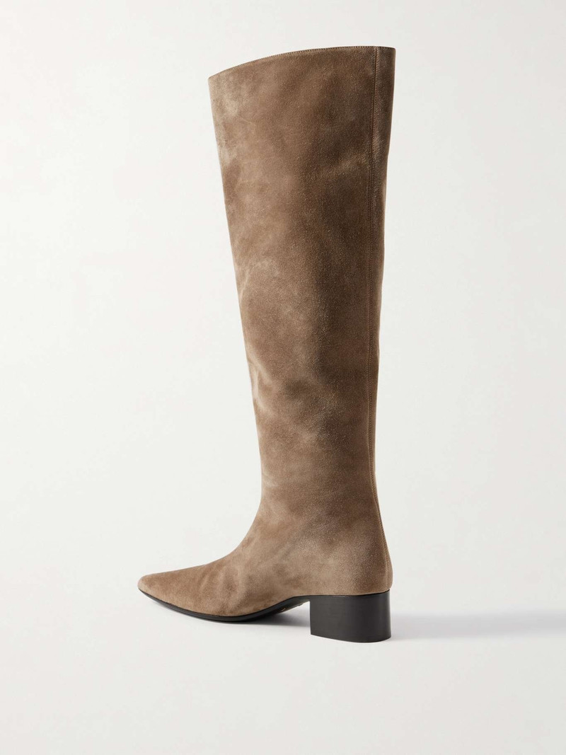 Andee suede knee boots Taupe 3