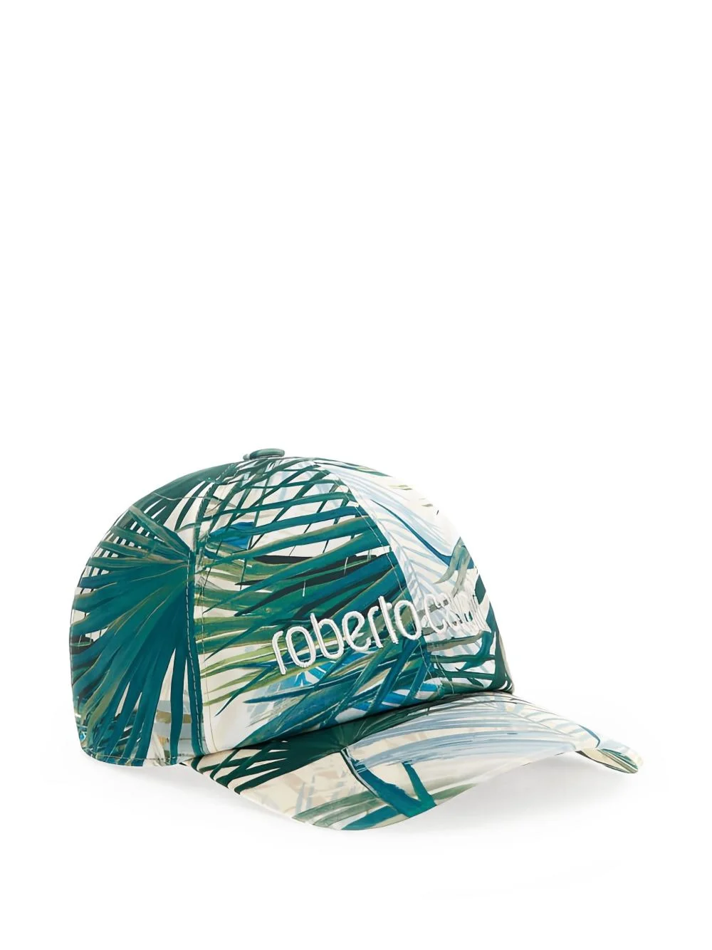 palm-print embroidered-logo baseball cap - 1