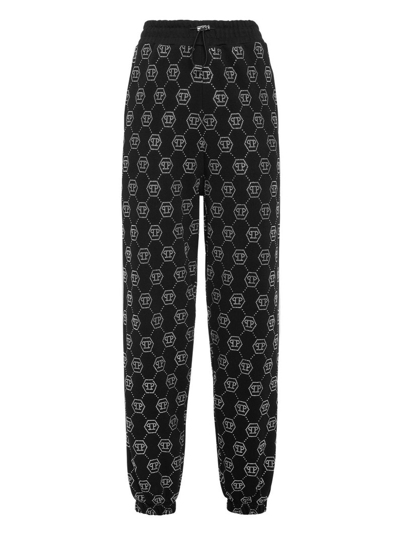 monogram-pattern track pants 1