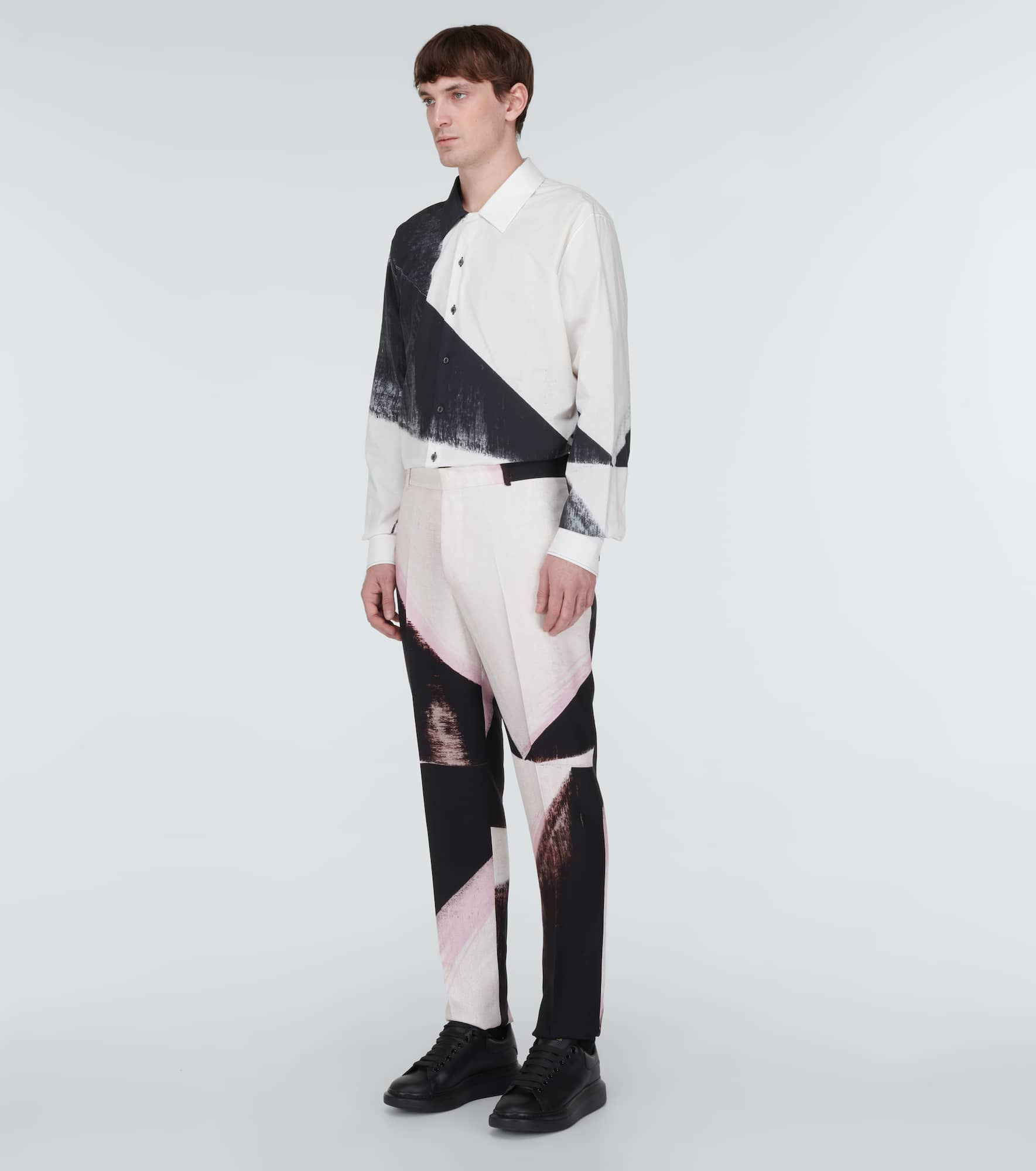 Oversized leather sneakers - 2