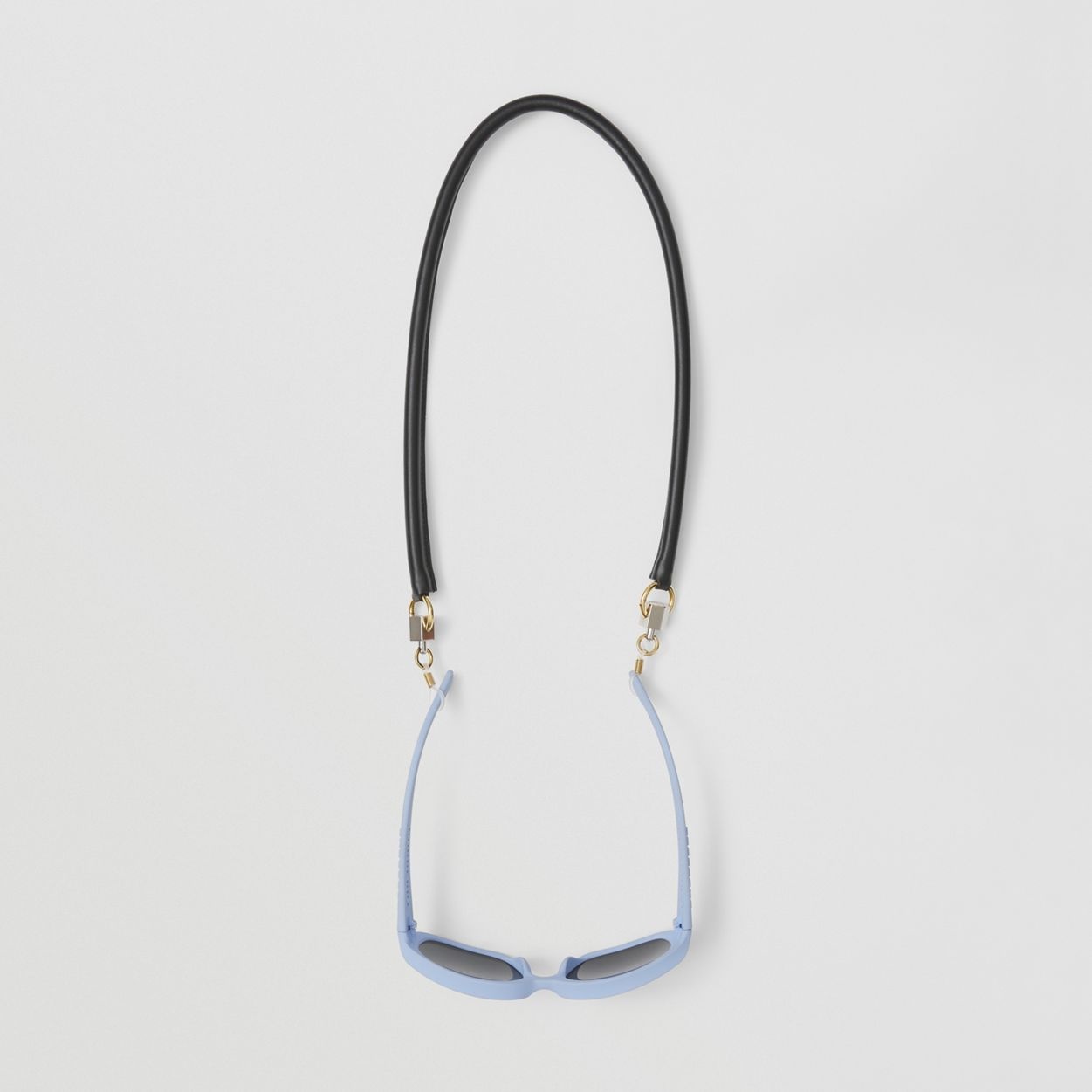 Metallic Detail Leather Eyewear Lanyard - 1