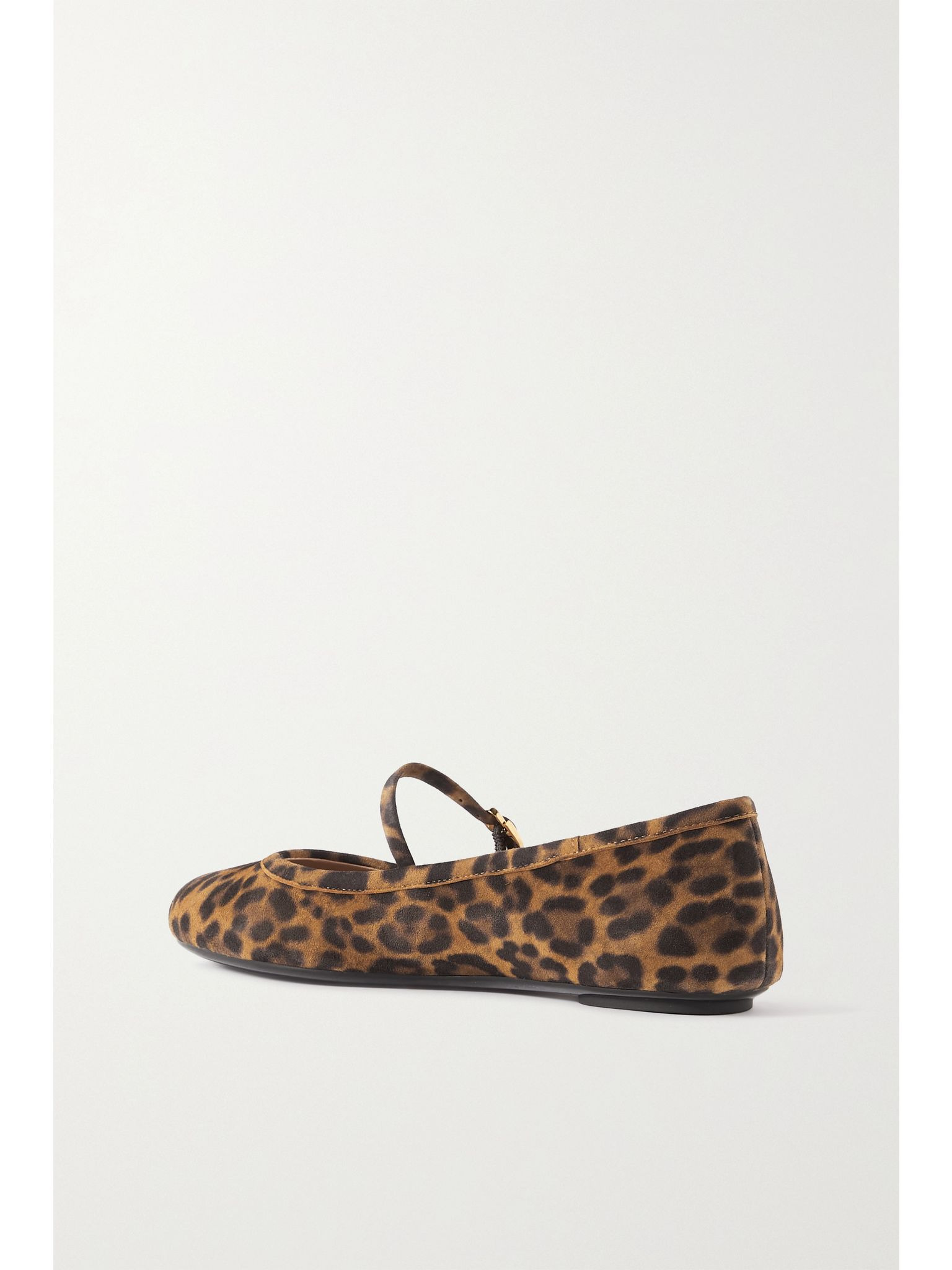 Carla leopard-print suede Mary Jane ballet flats Leopard print - 3