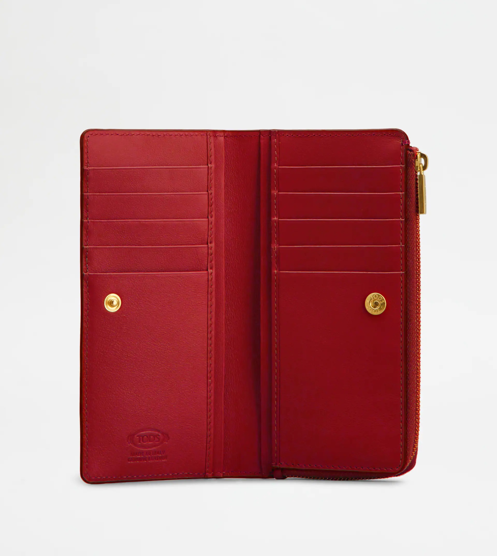 T TIMELESS WALLET IN LEATHER - RED - 2