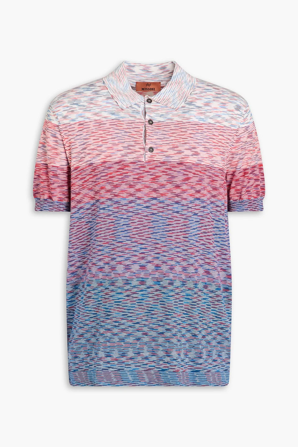 Space-dyed cotton polo shirt - 1