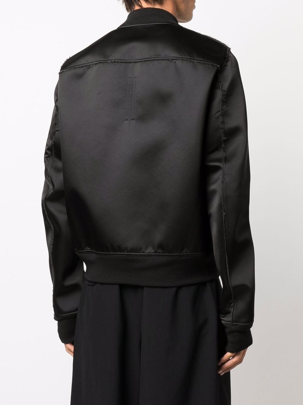 long-sleeve satin bomber jacket - 8