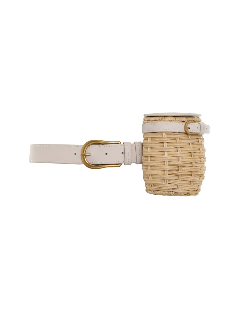 WICKER MINI BELT BAG 1