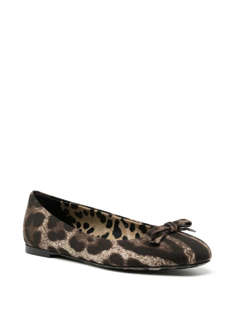 Dolce & Gabbana leopard-print ballerina shoes outlook