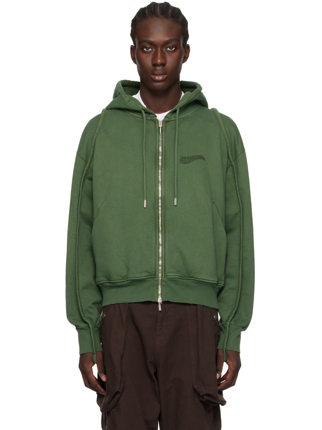 Green 'Le Sweater Camargue Zippé' Hoodie - 1