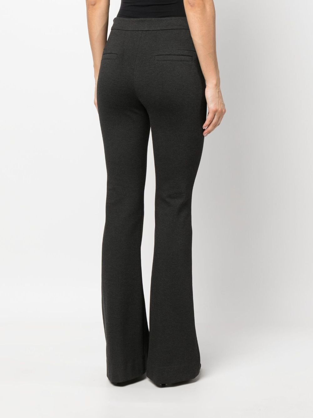 high-waisted flared  trousers - 4