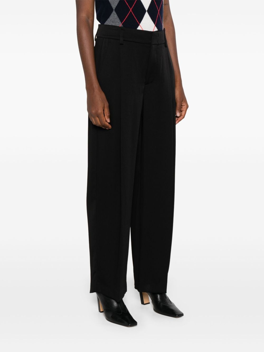 pleat-detail tailored trousers - 3