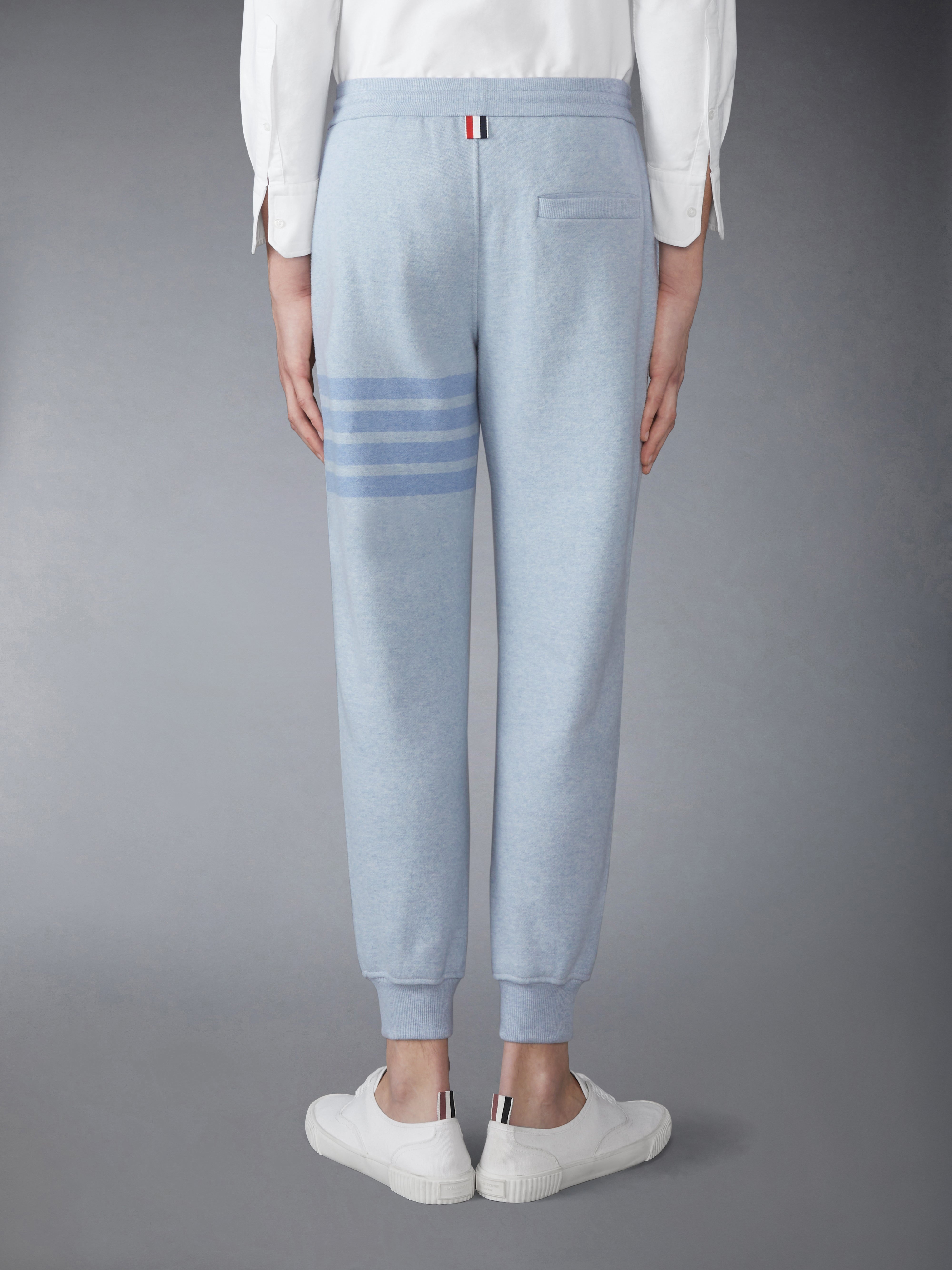 MELANGE BRUSHED LOOPBACK 4-BAR SWEATPANTS - 3