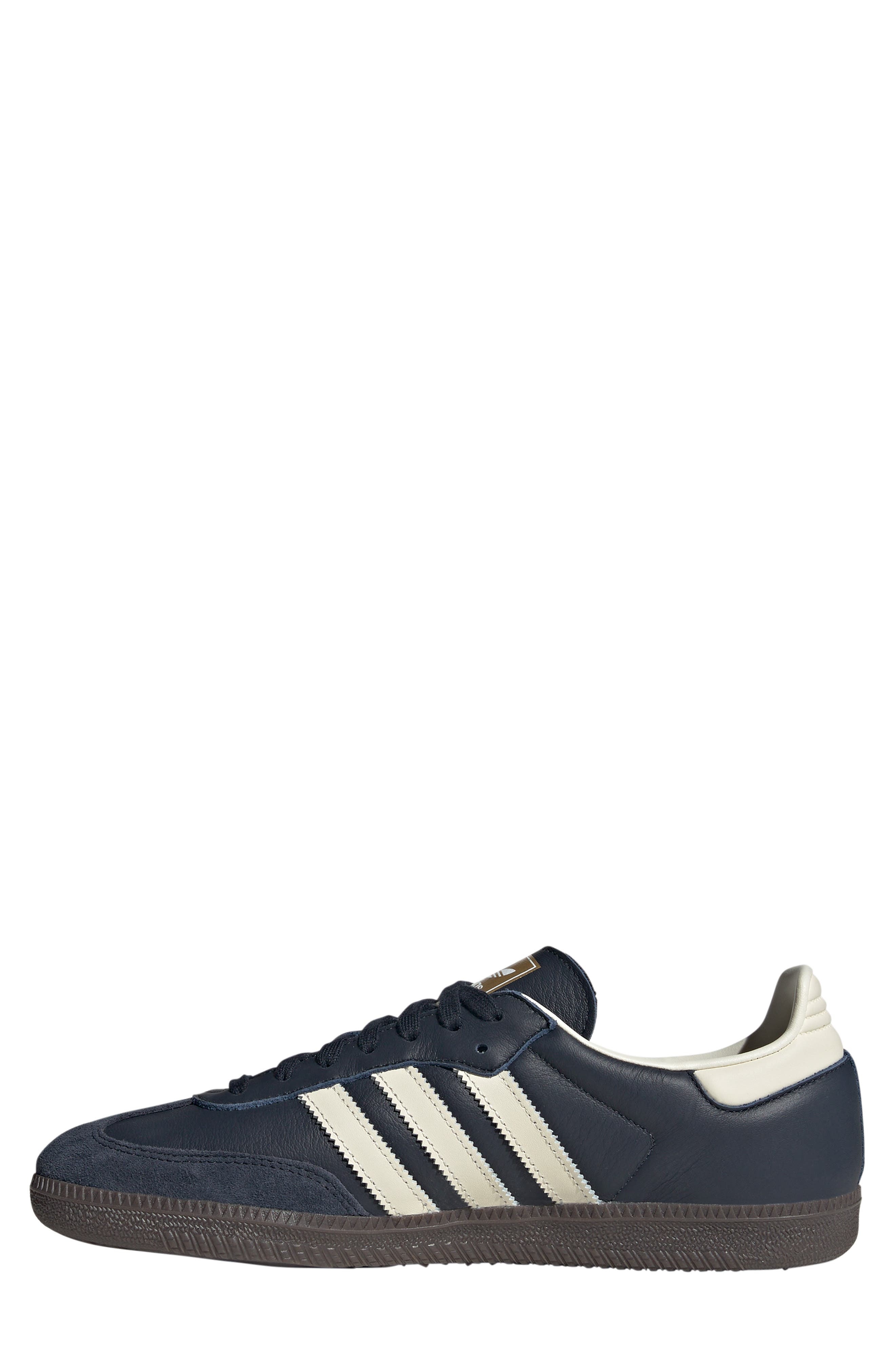 adidas Samba OG Sneaker in Navy/Cream White/Gum5 at Nordstrom - 7