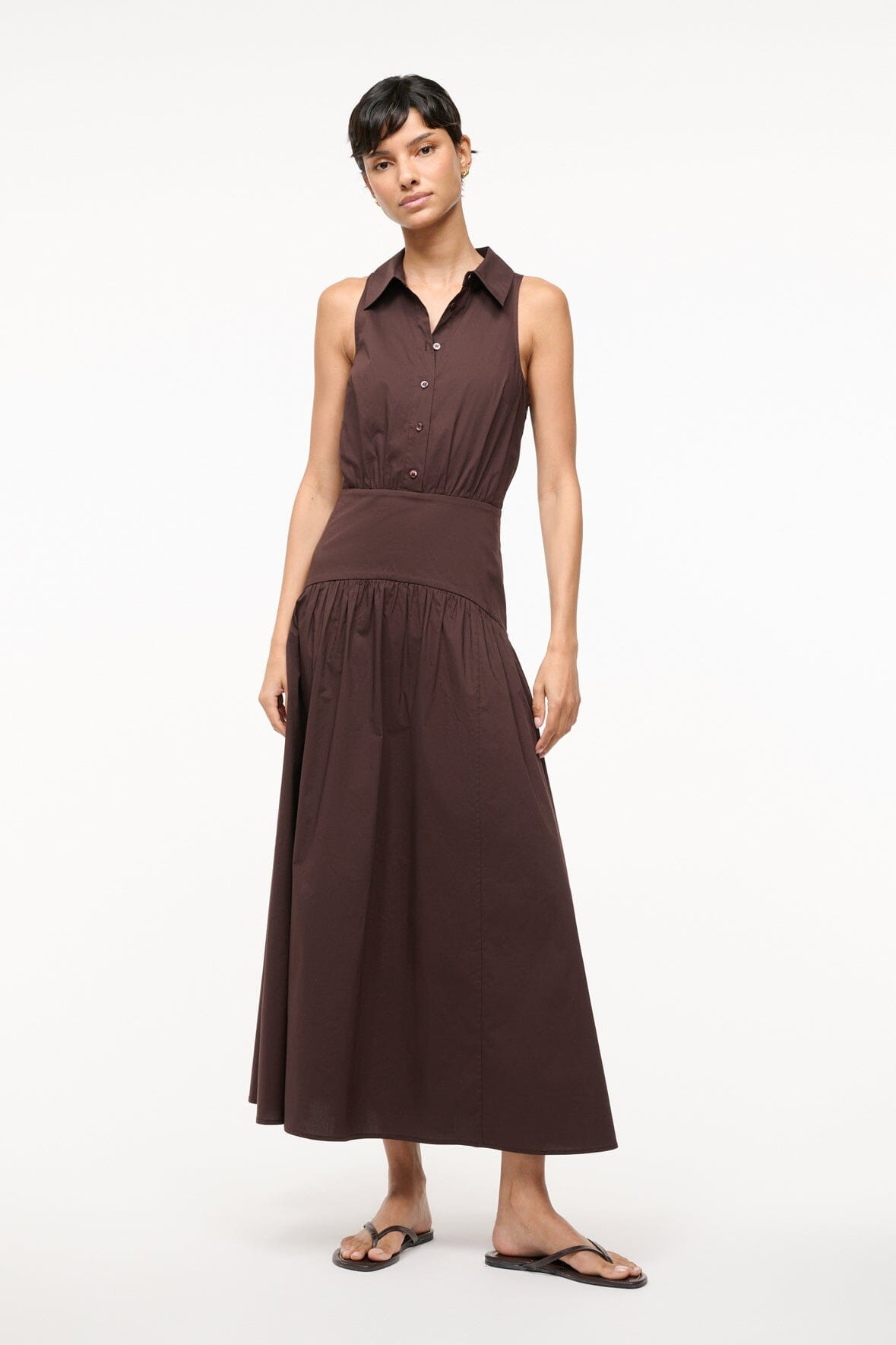 STAUD ROMY DRESS EARTH - 5