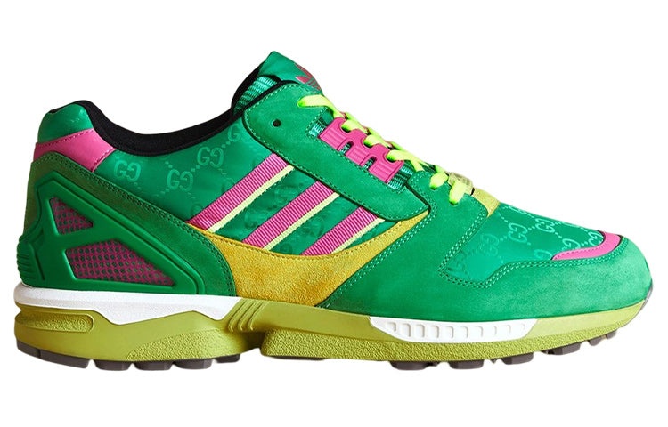 adidas Originals  GUCCI ZX 8000 Sneakers 'Green Yellow Pink' 721937-AAA89-3749 - 2