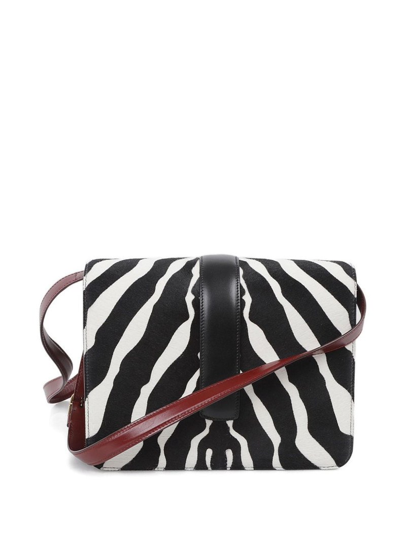 KHAITE Blake zebra-pattern shoulder bag outlook