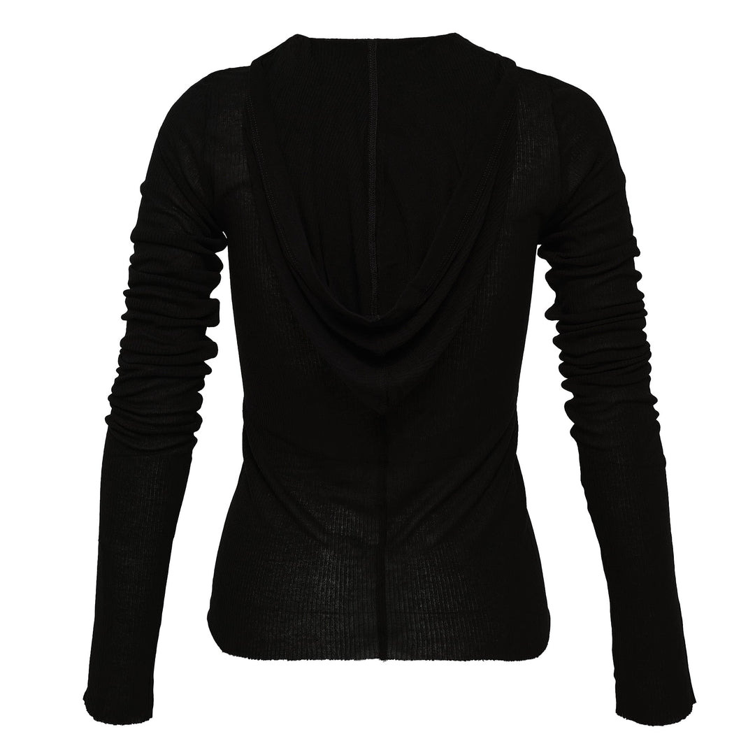 Cropped Hooded Rib T Viscos - 2