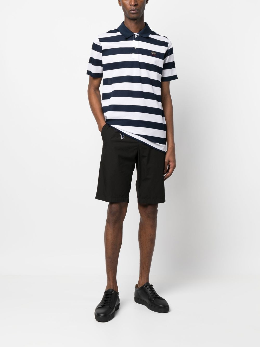 striped piqué polo shirt - 2