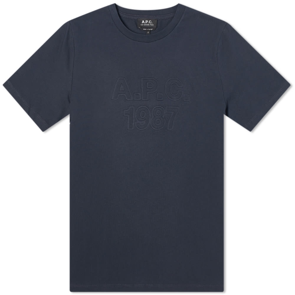 A.P.C. Hartman Embossed Logo Tee - 1