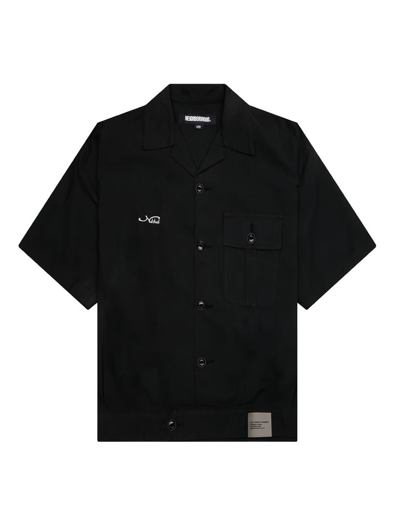 embroidered-logo shirt 1