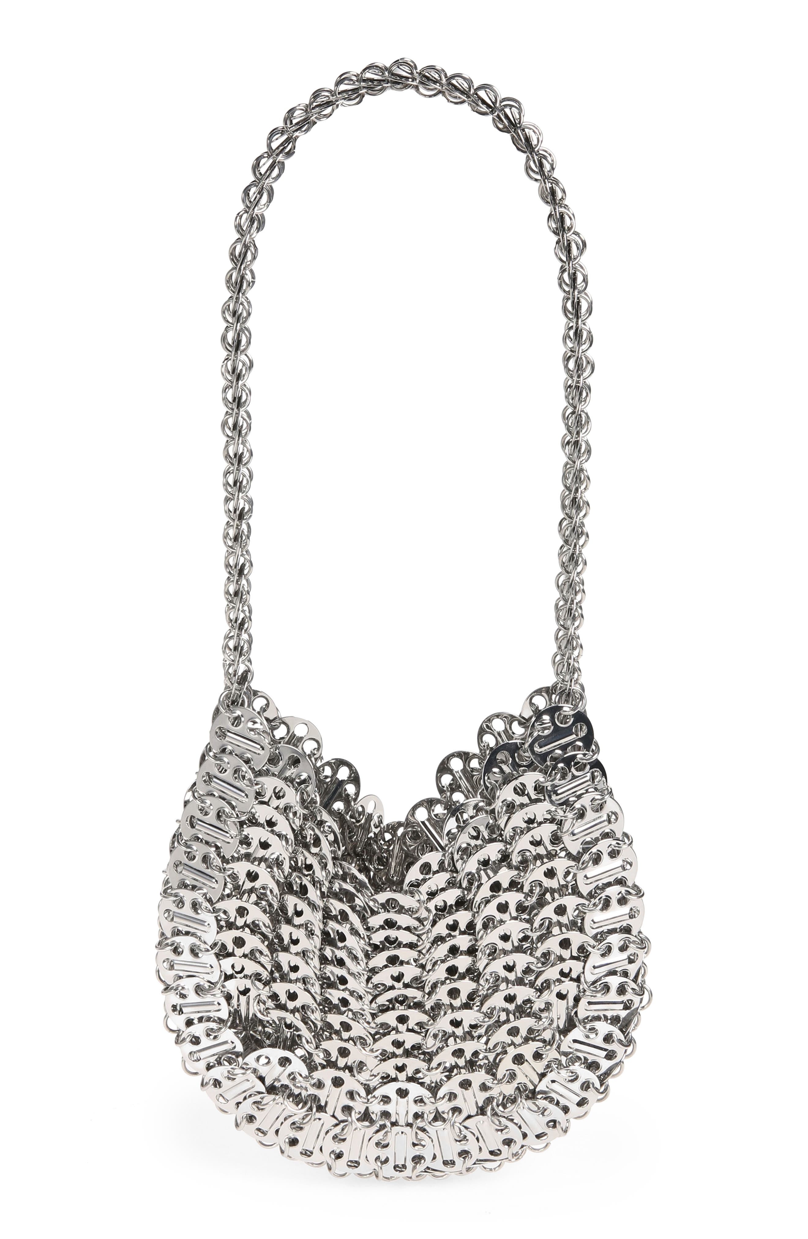 Rabanne 1969 Moon Shoulder Bag in Silver P040 at Nordstrom - 3