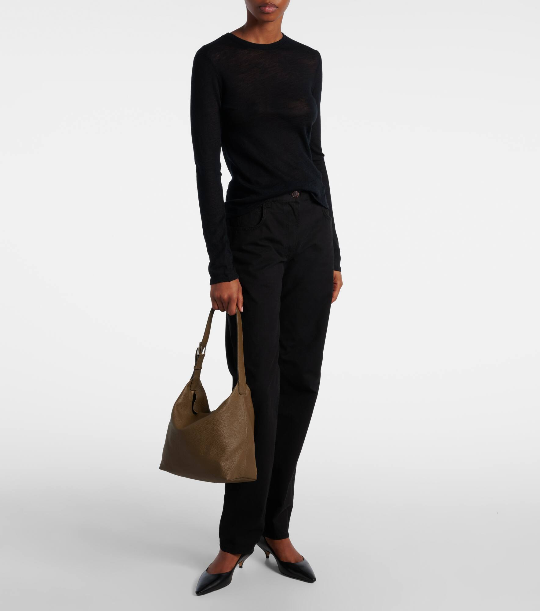 Isa leather shoulder bag - 5