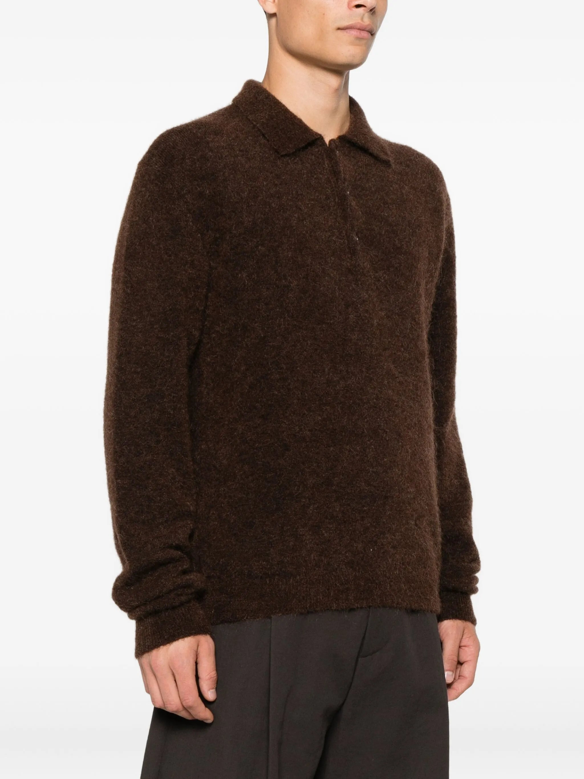 Sunflower Polo-neck Buttoned Sweater - 5