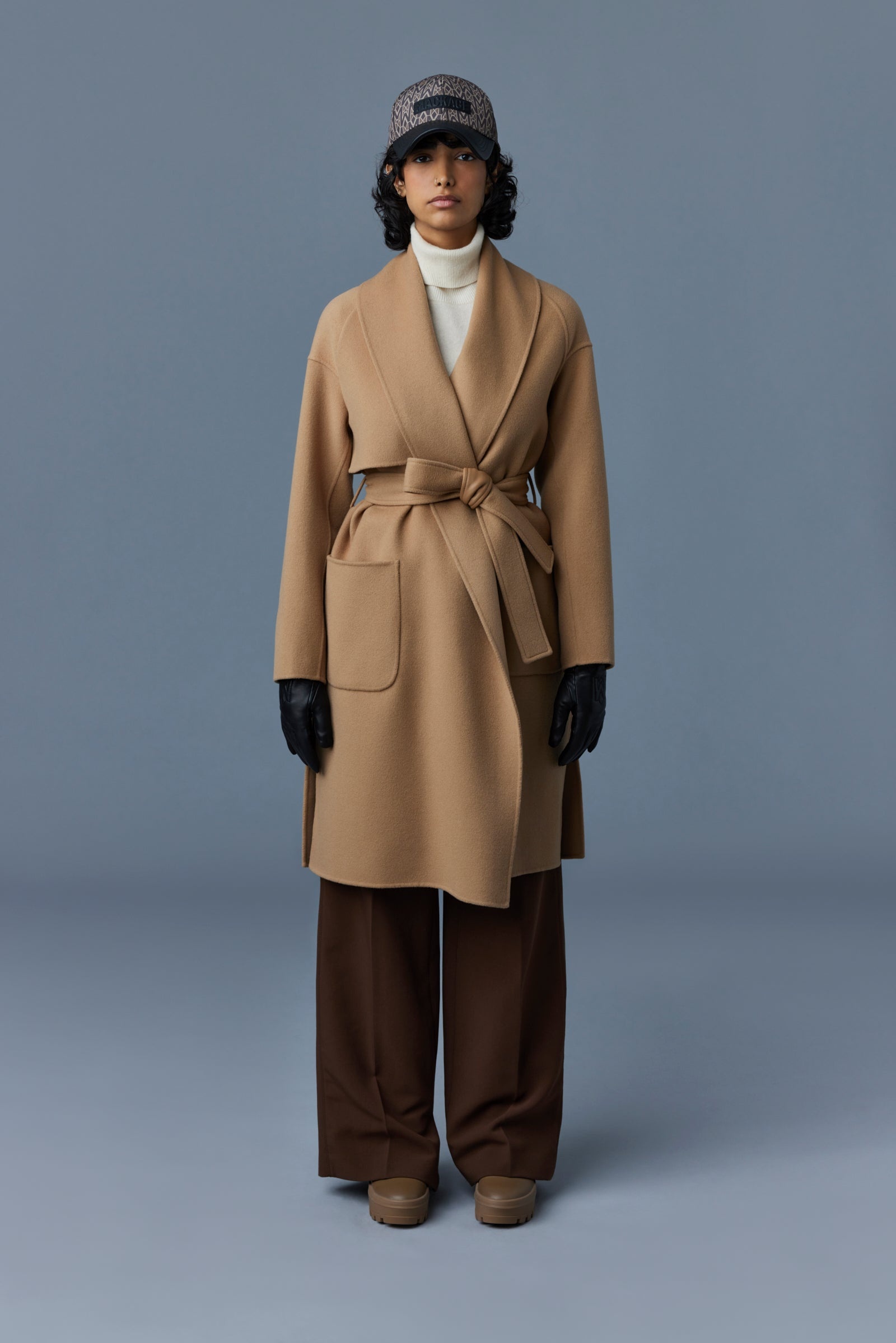 THALIA Double-face wool robe coat - 2
