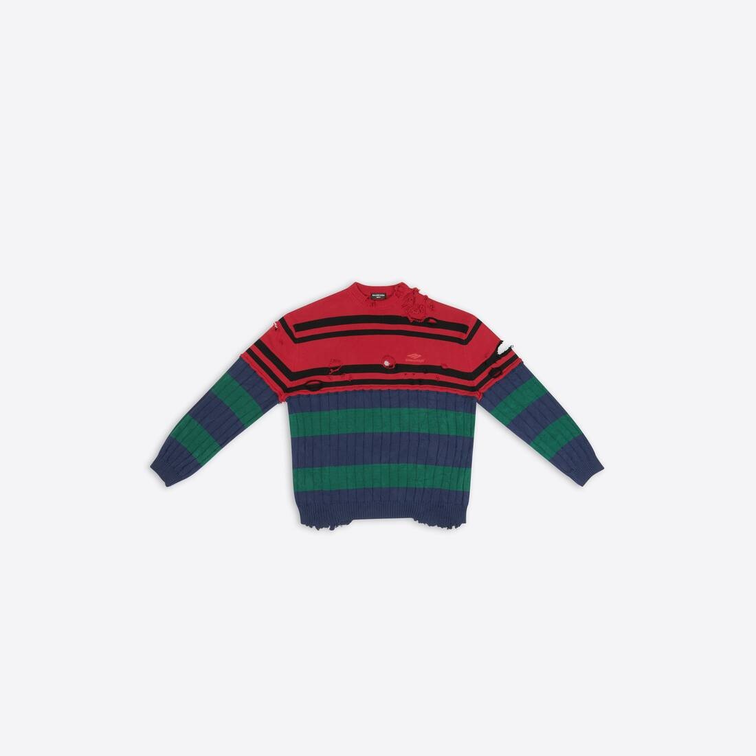 Men's Patched Sweater in Multicolored - 1