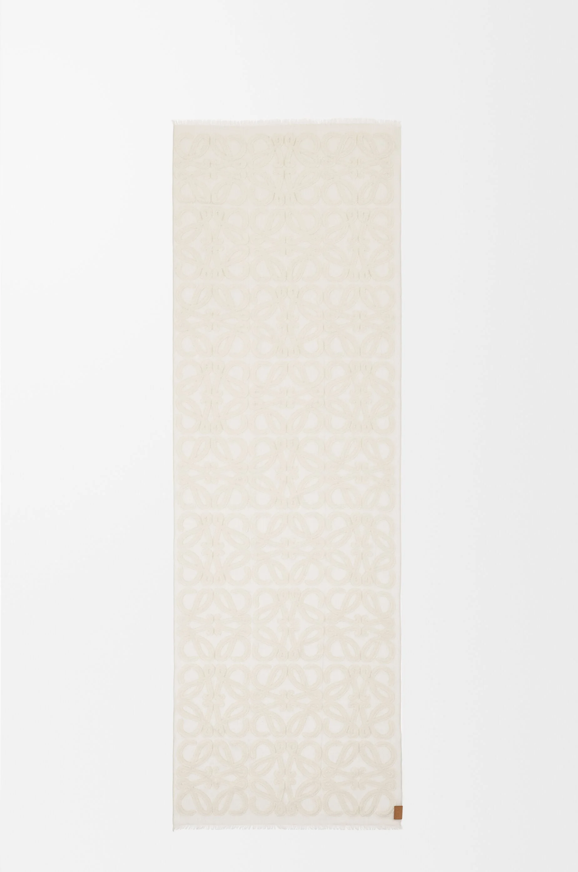 Scarf in wool, cotton and silk blend - 1