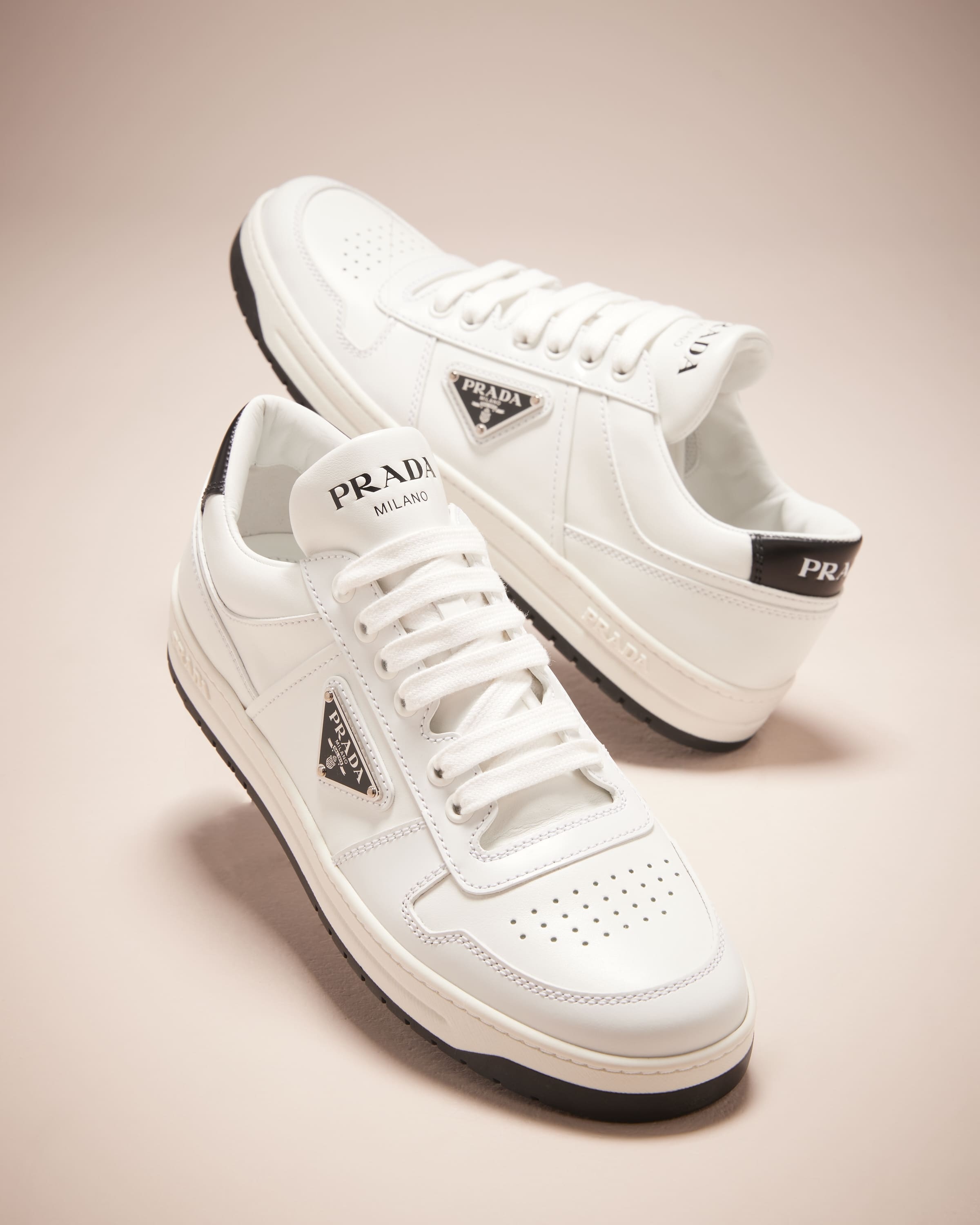 Bicolor Calfskin Low-Top Sneakers - 2
