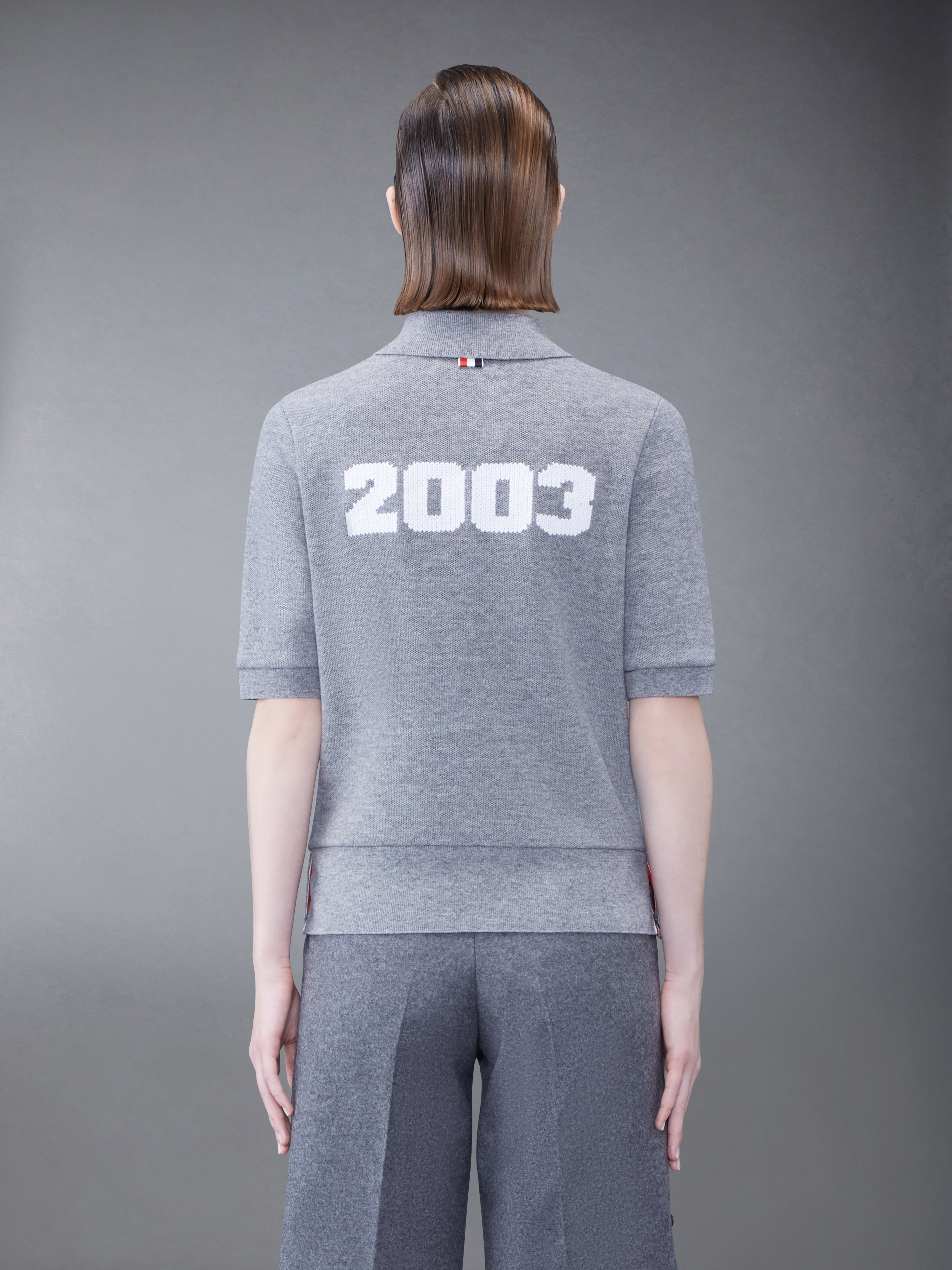 CASHMERE PIQUE 2003 RIB CUFF POLO - 2