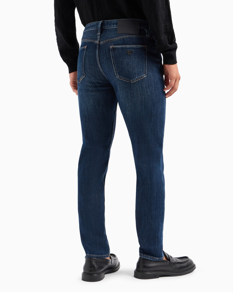 J75 Slim-fit, stone-washed denim jeans with fleece lining 3