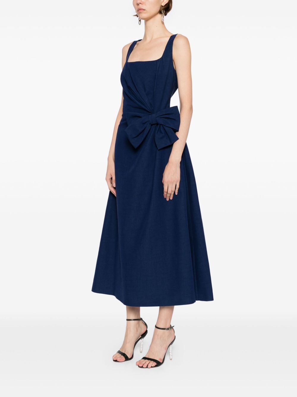 bow-detail midi dress - 3