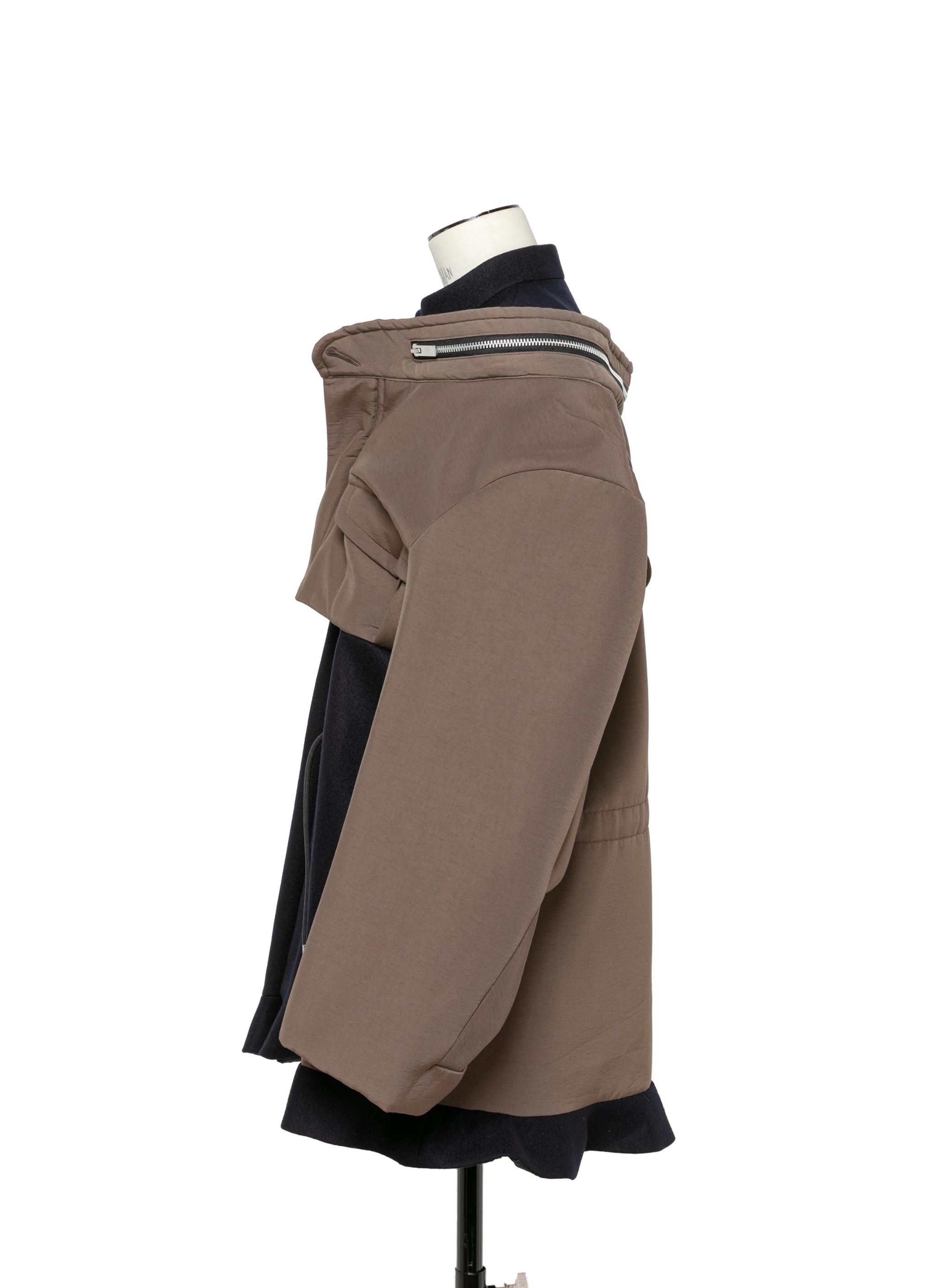 Grosgrain Bonding x Wool Melton Dress - 3