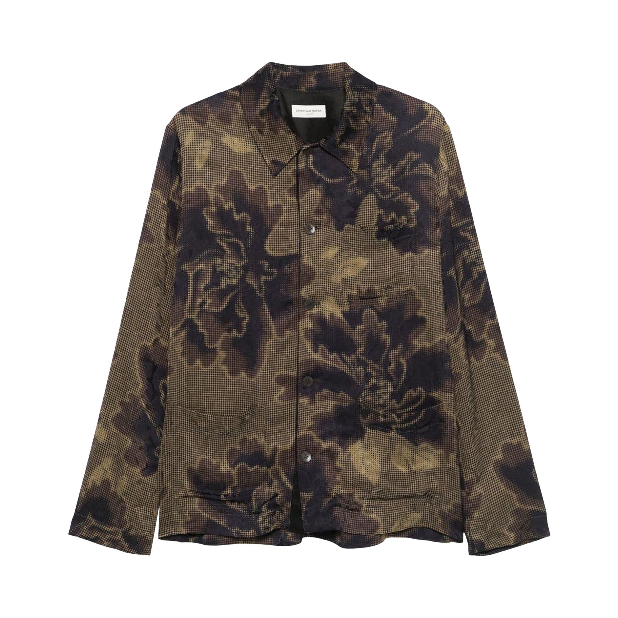 Dries Van Noten Shirt With Patch Pockets 'Brown' - 1