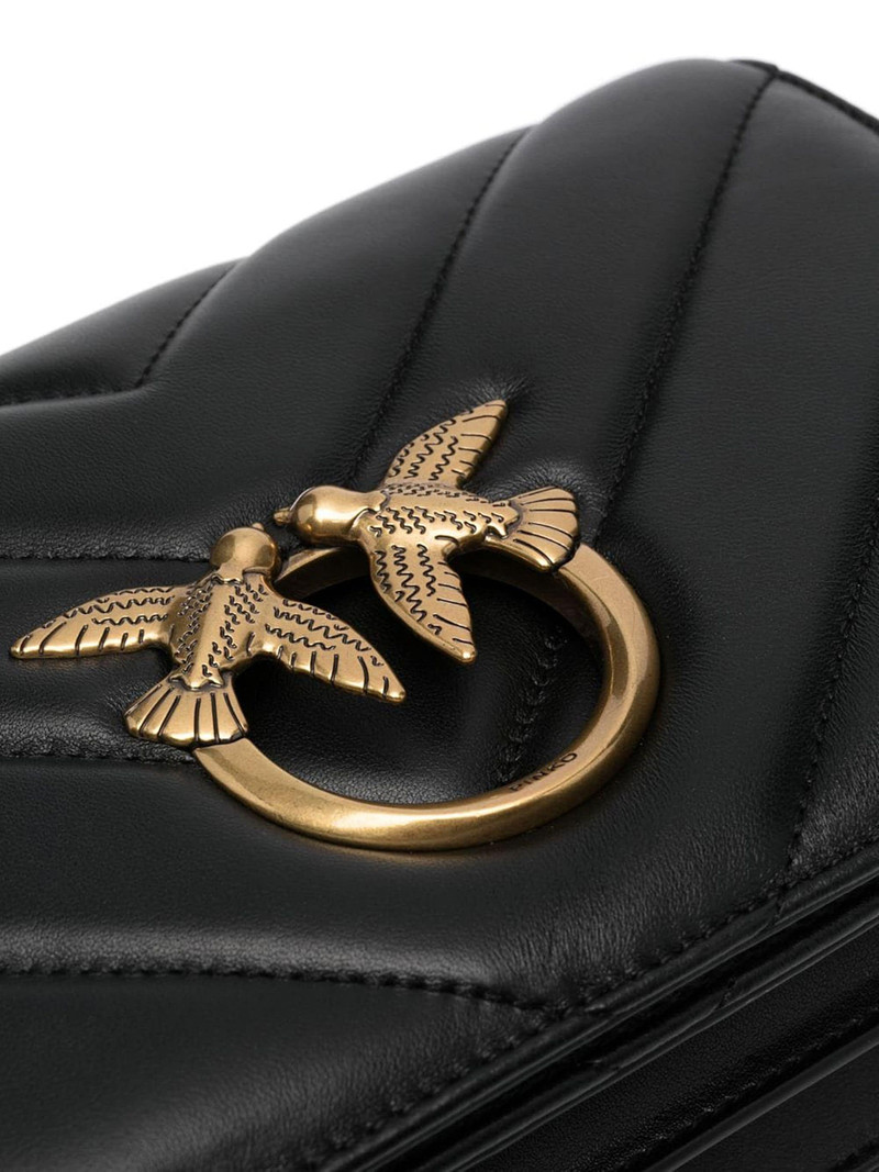 Love quilted leather shoulder bag 4