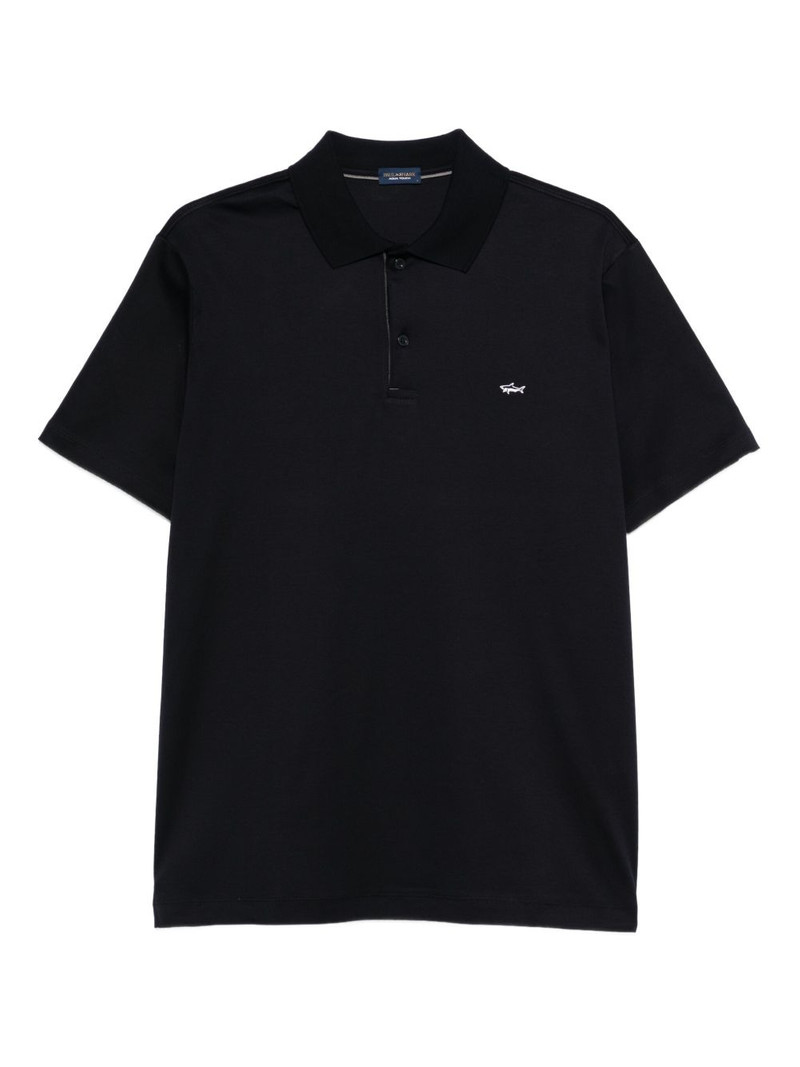 logo-embroidery polo shirt 1