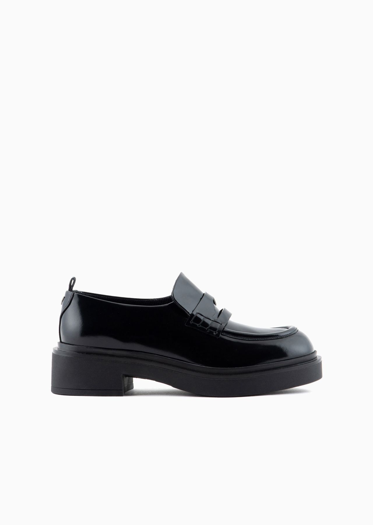 Brushed-leather chunky loafers - 1
