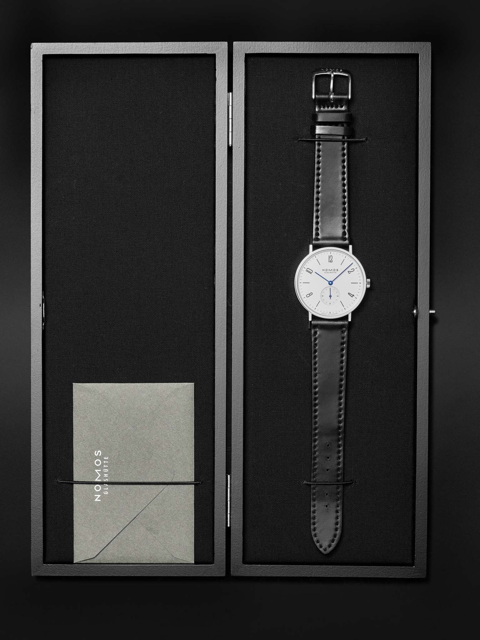 Tangente Hand-Wound 35mm Stainless Steel and Leather Watch, Ref. 139 - 5