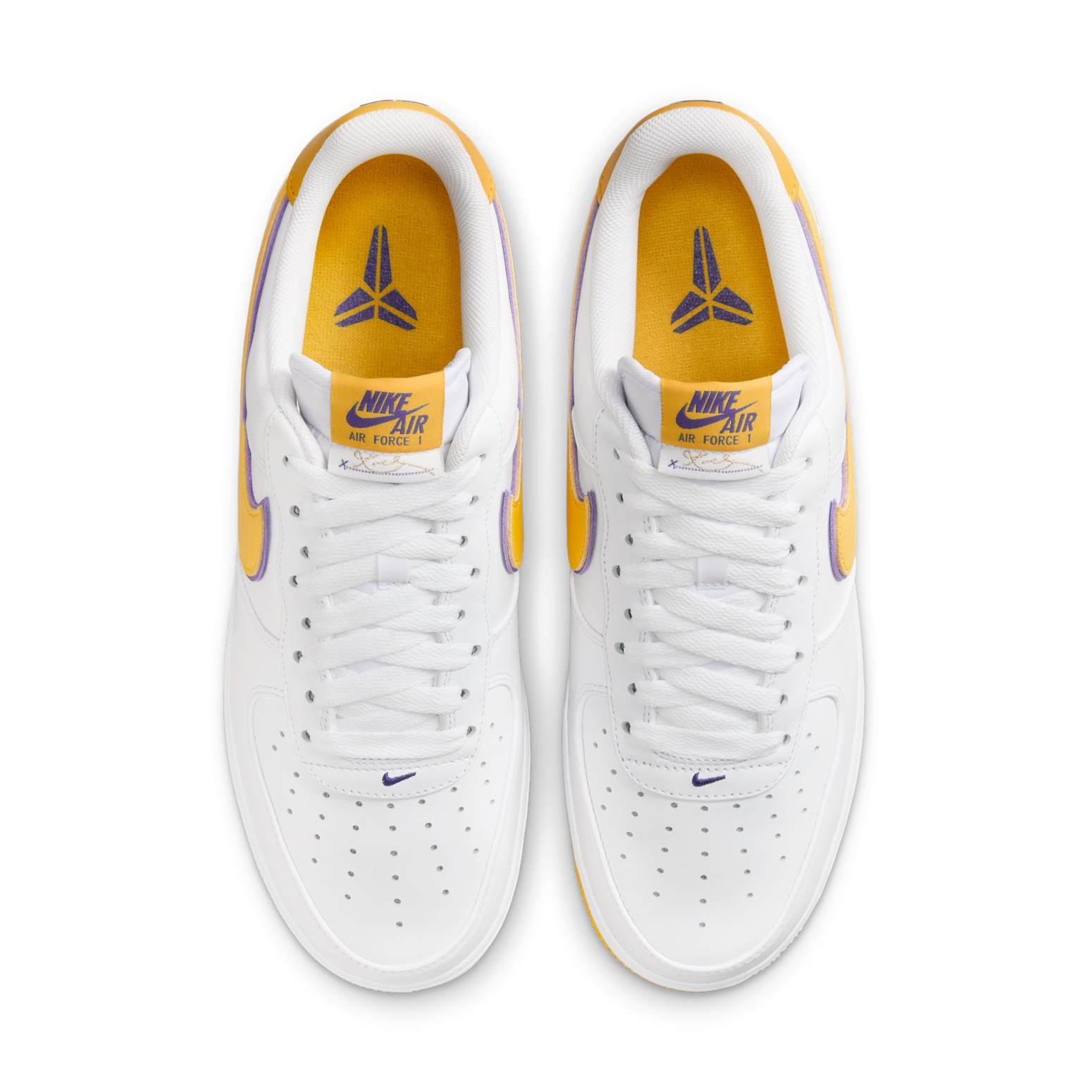 Nike x Kobe Bryant Air Force 1 Low 'Lakers Home' FZ1151-100 - 4