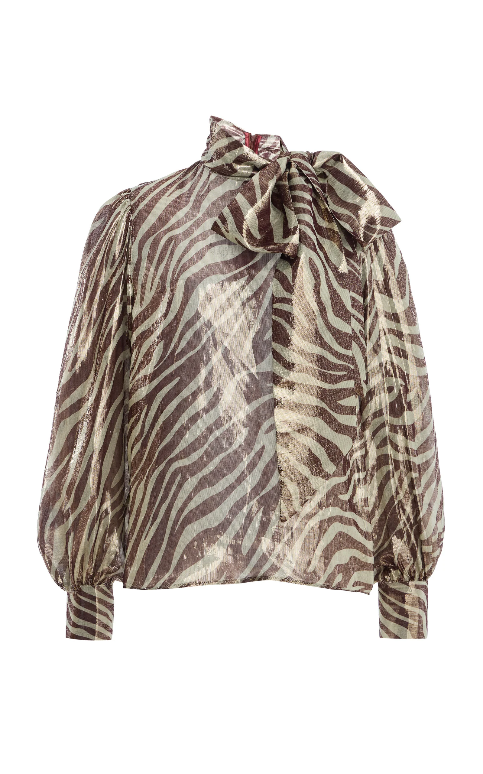 Winona Pussy-Bow Silk Top - 1