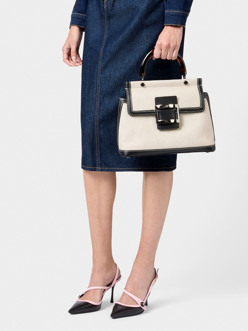 Viv' Cabas Bag in canvas 3