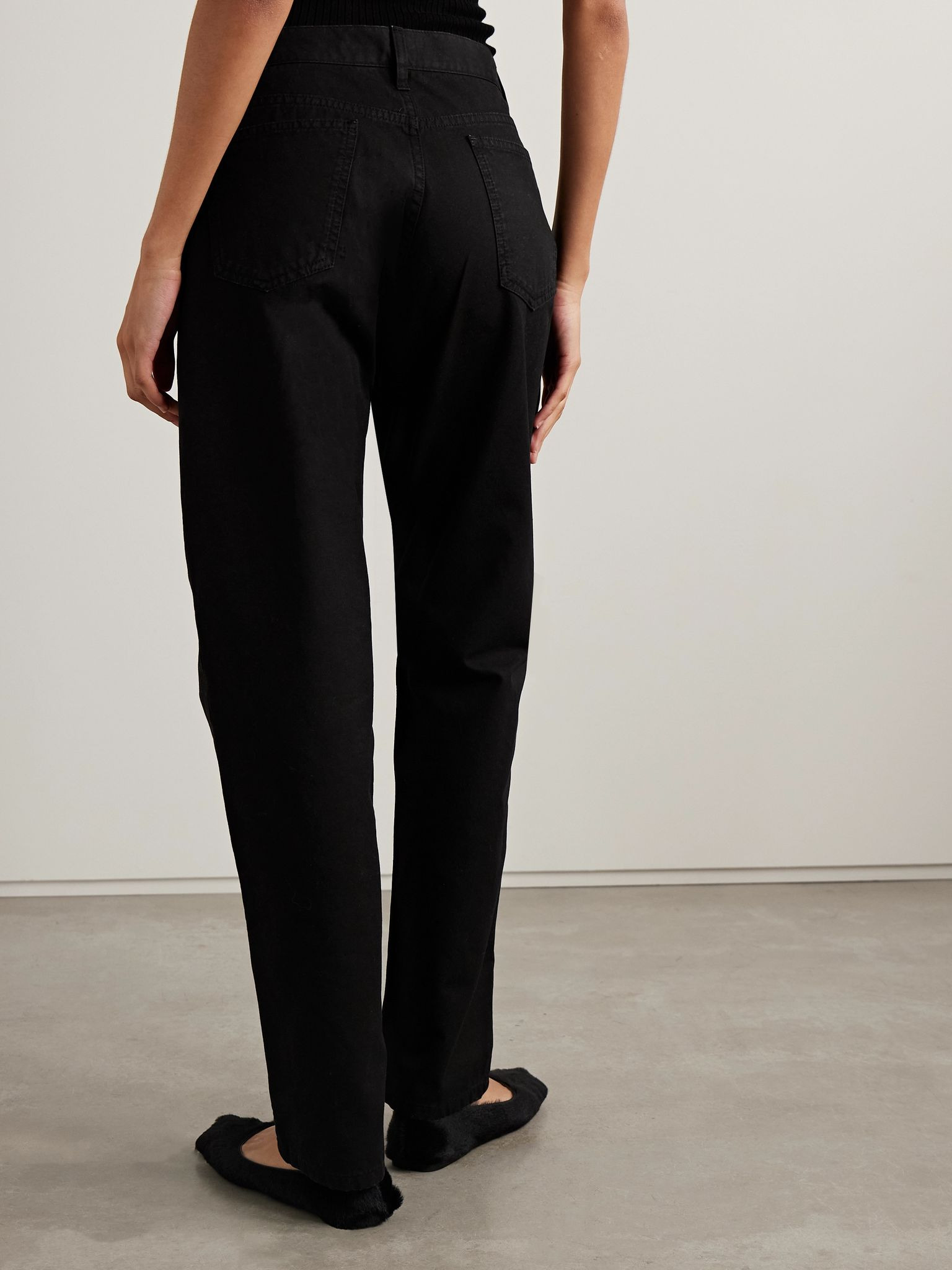 Landais mid-rise straight-leg jeans Black - 4