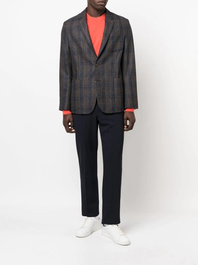 Paul Smith tartan-print single-breasted blazer outlook