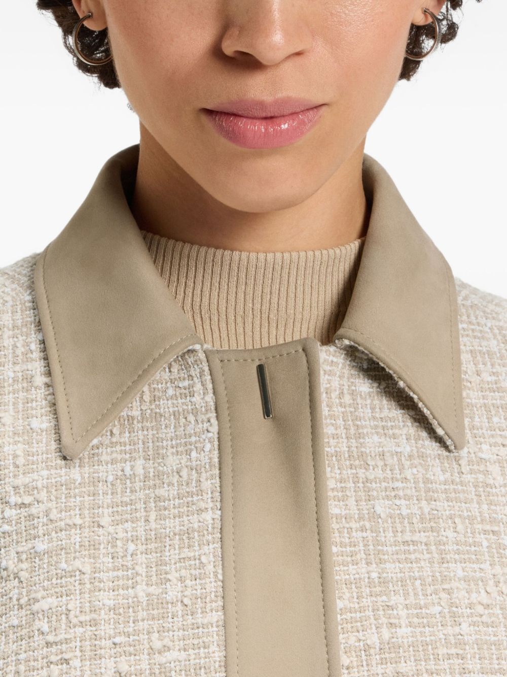 tweed cropped jacket - 6
