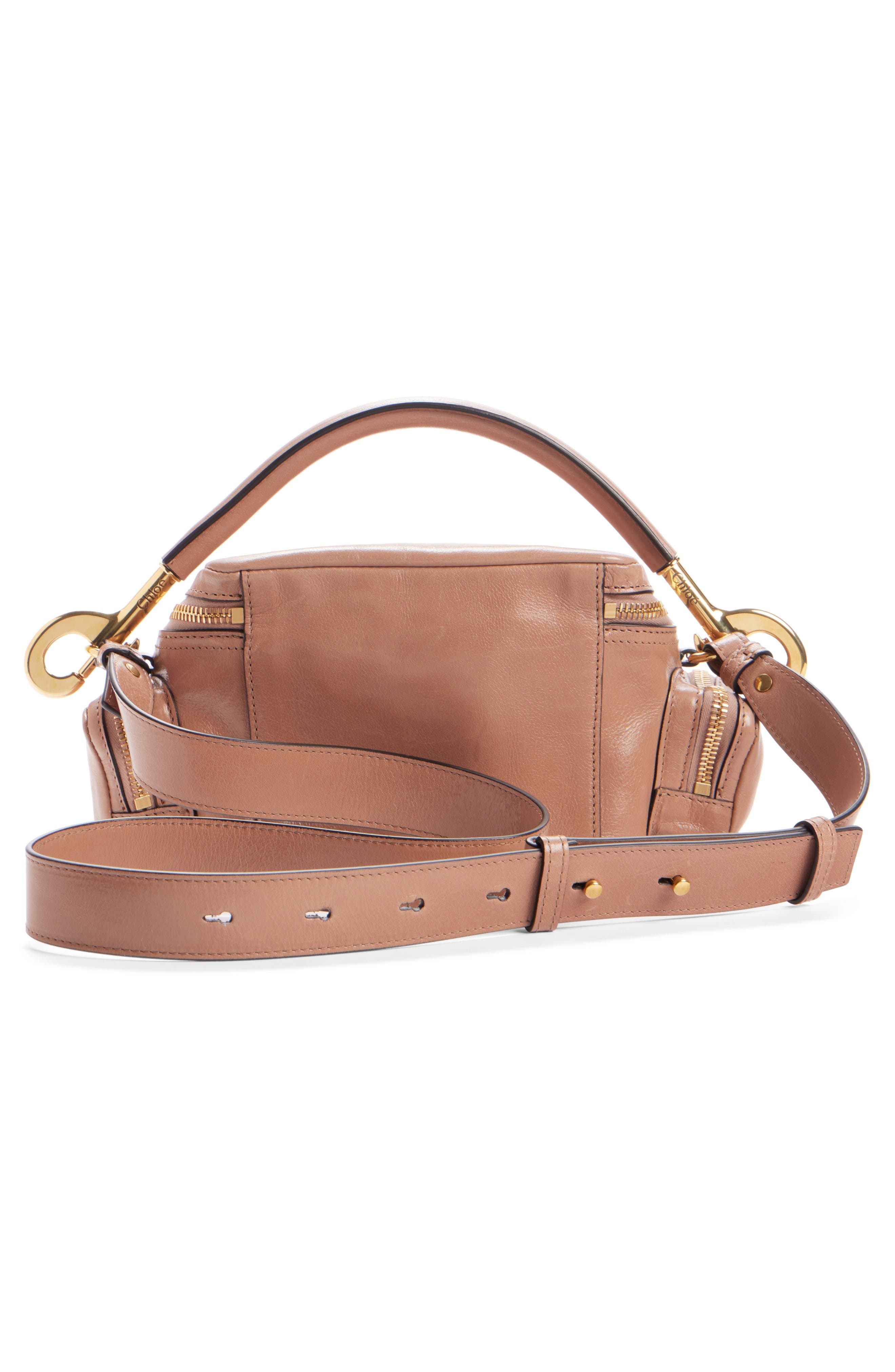 Chloé Small Camera Leather Top Handle Bag in Woodrose at Nordstrom - 3