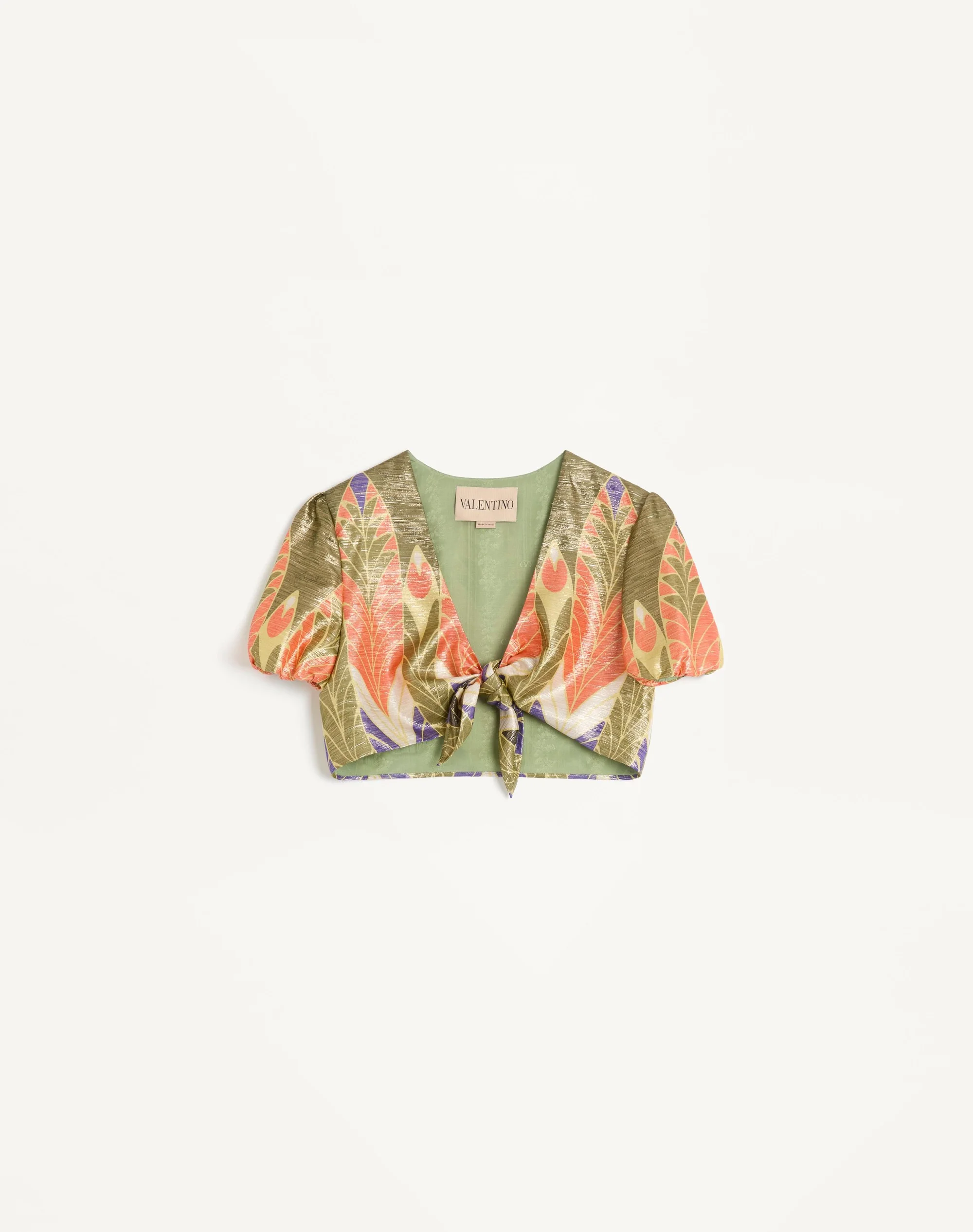 LUREX TOP WITH VOYAGE IMAGINAIRE PRINT - 1