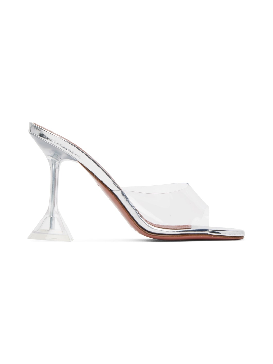 Transparent Lupita Glass Heeled Sandals - 1