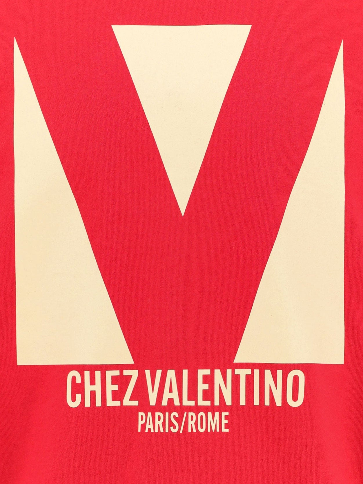 Valentino Cotton T-Shirt With Chez Valentino Print - 4